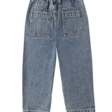 Rylee & Cru Cheyenne Cardigan (Floral Jacquard)/Jean (Indigo Denim) Set