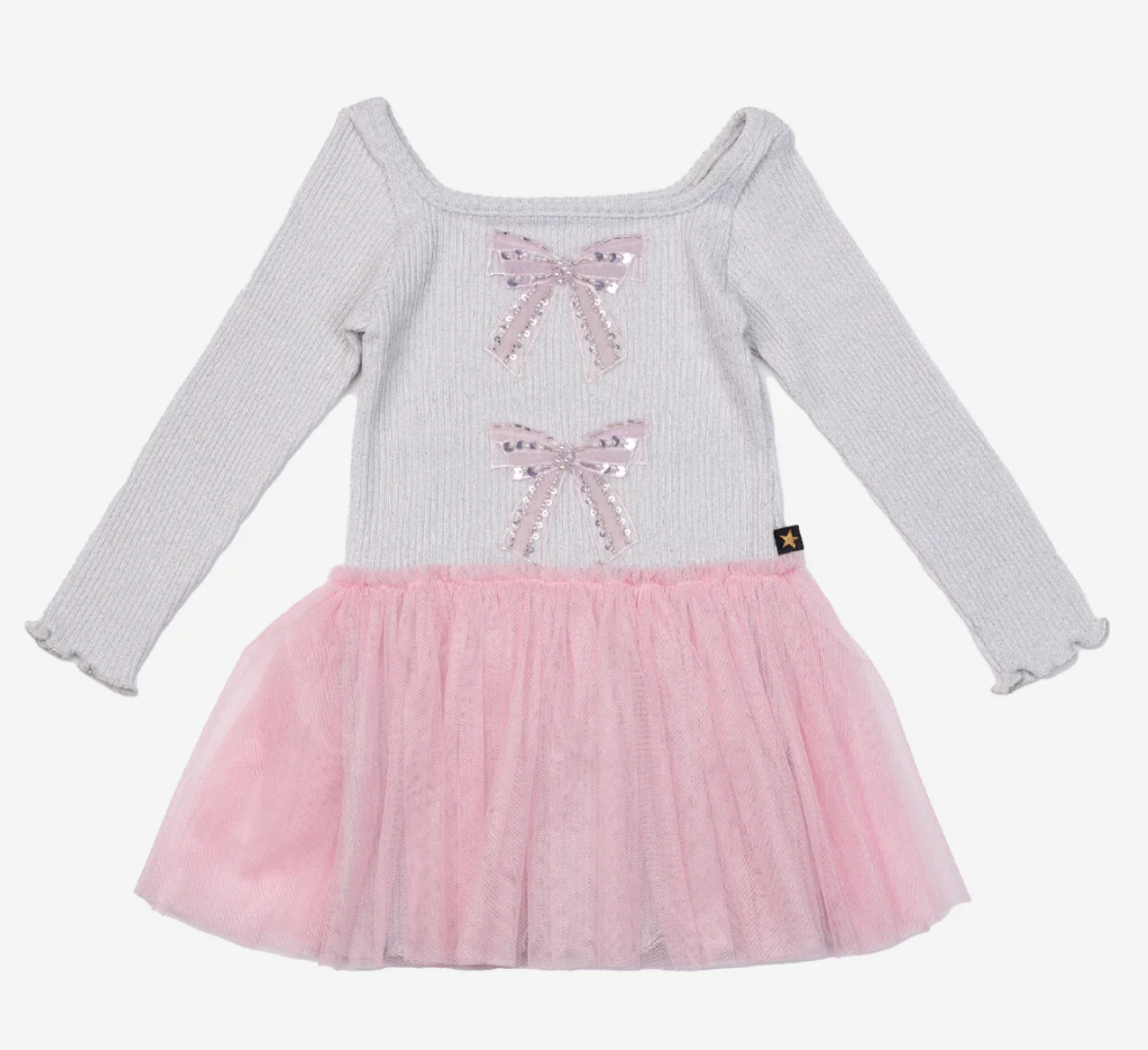 pink dress with silver bows Beautiful Pink Bow Homecoming Dress With Sparkly Silver Sequins