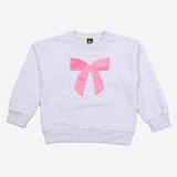Petite Hailey Lulu Bow Sweatshirt & Legging Set (L. Gray)