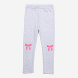 Petite Hailey Lulu Bow Sweatshirt & Legging Set (L. Gray)
