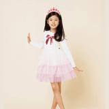 Petite Hailey Bow 3 Layered Tutu Dress