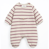 Play Up Striped Flame Jersey Jumpsuit (Rose)