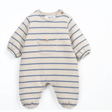 Play Up Striped Flame Jersey Jumpsuit (Blue)