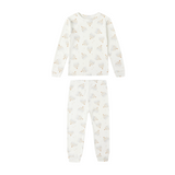 Rylee + Cru Organic Long Sleeve Pajama Set - Hanukkah (Ivory)