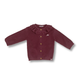 Babyface Baby Girls Cardigan (Burgundy)