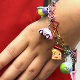 CHARM IT! Rainbow Heart Link Bracelet
