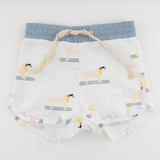 Oh Baby! Surfing Dog Malibu Rashguard and Board Short Set