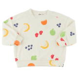 Oh Baby! Charlie Sweatershirt + Terry Shorts Set (Snack Time Fruits)