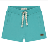 Babyface Baby Boys Striped Green Tee + Green Short Set
