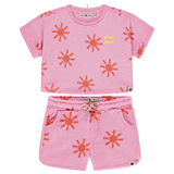 Babyface Girls Neon Pink Short Sleeve Tee + Short Set