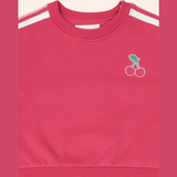 Huxbaby Cherry Racer Stripe Sweatshirt and Trackpant Set