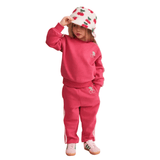 Huxbaby Cherry Racer Stripe Sweatshirt and Trackpant Set