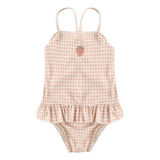 Rylee + Cru Tori Skirted One Piece Bathing Suit (Petal Gingham)