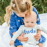 Oh Baby! Denim Dude Ribbed Applique L/S Set