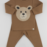Oh Baby! Bear Face Applique Set - Chocolate