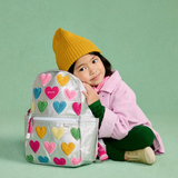 State Bag Kane Mini Backpack in Happy Fuzzy Hearts