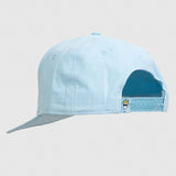 GOAT USA Signature Flat Brim Snapback Hat Big Logo (Carolina Blue)