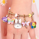 CHARM IT! Gold Glitter Happy Flower Charm