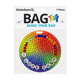 Sticker I Love Camp Bag Tag
