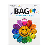 StickerBeans Rainbow Daisy Bag Tag