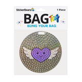 StickerBeans Winged Heart Bag Tag