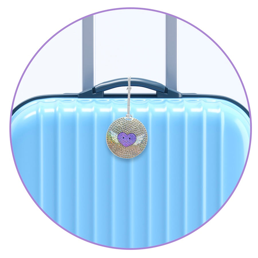 StickerBeans Winged Heart Bag Tag - Thumbnail 3