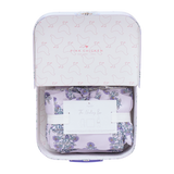 Pink Chicken Nesting Box Baby Take Home Set - Lavender Bouquet Floral Blockprint