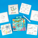 Floss & Rock Magic Water Colour-In Cards Ocean Magic
