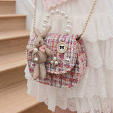 Puttisu Crossbody Bag - Bunny Belle: Strawberry-pop