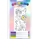 Living Royal Gingerbread House Coloring Socks
