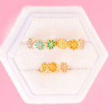 Pierced Co Rainbow Daisy Huggies