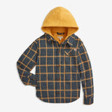 Appaman Glen Hooded Shirt - Evergreen Check