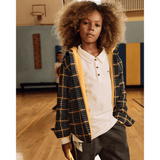 Appaman Glen Hooded Shirt - Evergreen Check