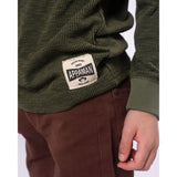 Appaman Craftsman Thermal Henley - Dark Olive