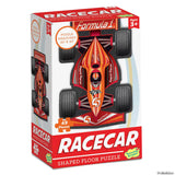Peaceable Kingdom Racecar Shaped Floor Puzzle