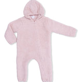 Angel Dear Chenille Hooded Romper - Blush