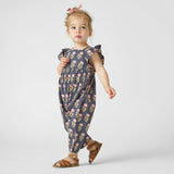 Pink Chicken Baby Girls Elsie Jumper - Navy Flower Drop