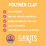 The Make Station DIY Polymer Kit - Hot Dog Dog