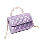 Mavi Bandz Mini Spring Pastel Clutch Purse with Crossbody Gold Chain