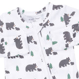 Angel Dear Black Bears - 2 Way Zipper Footie