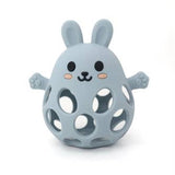 Three Hearts Silicone 3D Funny Bunny Teether