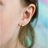 Pierced Chunky Gold Huggies - 6mm