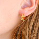 Pierced Co Rainbow Daisy Huggies