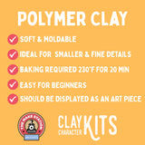 The Make Station DIY Polymer Clay Kit - Buzz the Bunny