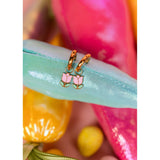 Pink Tulip Charms
