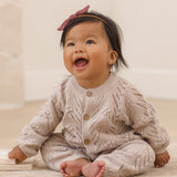 QUINCY MAE Long Sleeve Bubble Romper - Lilac Mist