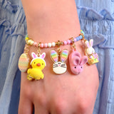 CHARM IT! Gold Furry Bunny Slipper Charm