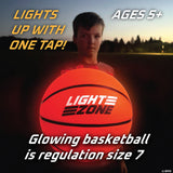 Mindware Light Zone Glow Basketball w Bonus Hoop Lights