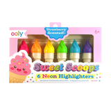 OOLY Sweet Scoops Scented Neon Highlighters - Set of 6