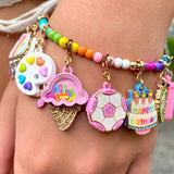 CHARM IT! Gold Glitter Soccer Ball Charm